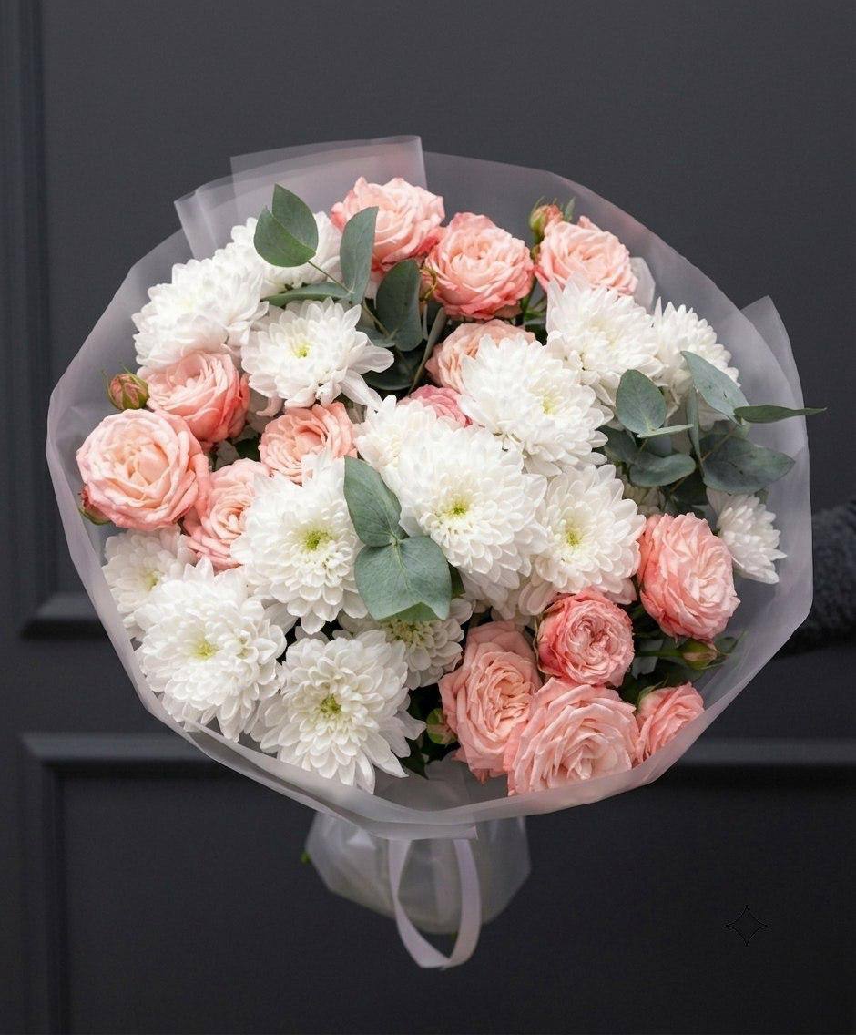 Авторский букет «Пушистое облако»